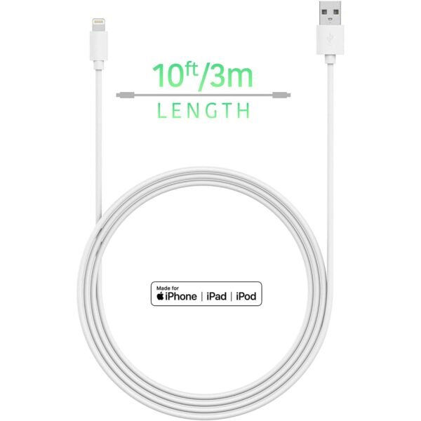 TalkWorks iPhone Charger Lightning Cable 10ft Long - Image 2